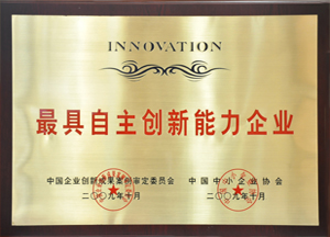 自主创新企业证书